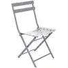 Image de Chaise De Jardin Pliante Greensboro Gris Quartz En Acier Traité Époxy - Hespéride