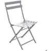 Image de Chaise de jardin pliante Greensboro gris quartz en acier traité époxy - Hespéride