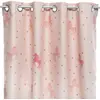 Image de Rideau Occultant Enfant Licorne Rose Clair 140x250cm - Atmosphera
