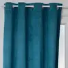 Image de Rideau Occultant Otto Velours Bleu Canard 140x260cm - Atmosphera