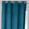 Image de Rideau occultant Otto velours - à oeillets - bleu canard 140x260 cm - Bleu canard - Atmosphera createur dinterieur