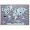 Image de Tableau Carte Du Monde 50x70cm - Atmosphera