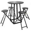 Image de Ensemble table haute et 4 tabourets ext atmosphera