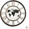 Image de Horloge Monde Noir D67cm - Atmosphera