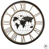 Image de Horloge monde noir D67cm - Atmosphera Créateur dintérieur