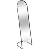 Image de Miroir sur pied noir métal noir h140cm JEF