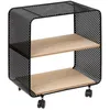 Image de Étagère à roulettes 2 cases noir - 5 five simply smart