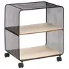 Image de Étagère 2 niveaux sur roulettes brio 51cm noir