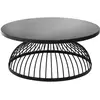 Image de Table Basse Kushi Métal Noir D90cm - Atmosphera