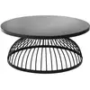 Image de Table basse kushi métal noir d90cm KUSHI