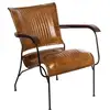 Image de Fauteuil hoper cuir marron cognac HOPER
