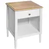 Image de Table De Chevet Solen Bois Blanc H61cm - Atmosphera