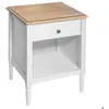 Image de Table de chevet Solen bois blanc H61cm - Atmosphera Créateur dintérieur