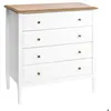 Image de Commode Solen bois blanc 5 tiroirs - Atmosphera Créateur dintérieur