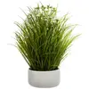 Image de Herbes Folles Artificielles Pot Ciment H40cm - Atmosphera