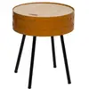 Image de Table d'appoint coffre shiro jaune moutarde d39cm SHIRO