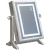 Image de Armoire À Bijoux Led Bettany En Bois Blanc 26x35cm - Atmosphera