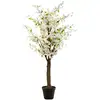 Image de Cerisier Blanc Artificiel Blanc H200cm - Atmosphera