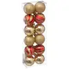Image de Lot De 12 Boules D.4cm Rouge Or - Feeric Lights & Christmas