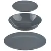 Image de Service de Table 18 Pièces Colorama 26cm Gris