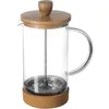 Image de Cafetière 60 cl en verre et bambou - Transparent - D 9 cm