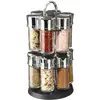 Image de Carrousel à épices rotatif avec 12 pots d'épices.
