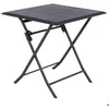 Image de Table de jardin pliante carrée Azua graphite 2 places en aluminium traité époxy - Hespéride
