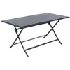 Image de Table de jardin pliante rectangulaire azua 6 places graphite en aluminium AZUA
