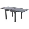 Image de Table de jardin extensible piazza anthracite & graphite 8 places en aluminium traité époxy PIAZZA