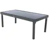 Image de Table De Jardin Extensible Piazza Anthracite Graphite 12 Places En Aluminium Traité Époxy - Hespéride