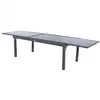 Image de Table extensible rectangulaire en verre piazza 8/12 places gris anthracite