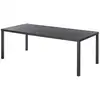 Image de Table De Jardin Rectangulaire Piazza Graphite 8 Places En Aluminium Traité Époxy - Hespéride
