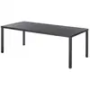 Image de Table de jardin rectangulaire piazza graphite 8 places en aluminium traité époxy PIAZZA