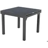 Image de Table de jardin extensible Piazza graphite 8 places en aluminium traité époxy - Hespéride