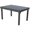 Image de Table de jardin extensible Piazza graphite 10 places en aluminium traité époxy - Hespéride