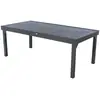 Image de Table De Jardin Extensible Piazza Graphite 12 Places En Aluminium Traité Époxy - Hespéride