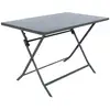 Image de Table De Jardin Pliante Rectangulaire Greensboro Graphite 4 Places En Métal - Hespéride