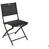 Image de Lot de 4 chaises de jardin pliantes Modula anthracite & graphite acier traité époxy - Hespéride