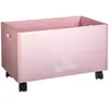 Image de Coffre À Jouets À Roulettes Rose 48x28cm - Atmosphera