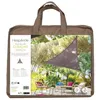 Image de Voile dombrage triangulaire Curacao taupe 2x2x2m en polyester - Hespéride