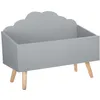 Image de Coffre Enfant Nuage Gris 58x28cm - Atmosphera