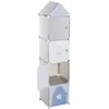 Image de Casiers De Rangement Enfant "colonne" Gris 34x139cm - Atmosphera Createur D'interieur