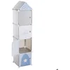 Image de Casiers de rangement enfant Colonne gris 34x139cm - Atmosphera Créateur dintérieur