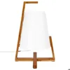 Image de Lampe Gong bambou blanc H32cm - Atmosphera Créateur dintérieur