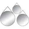 Image de Set De 3 Miroirs Ronds Noir D20/24/29cm - Atmosphera