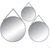 Image de Set de 3 miroirs ronds noir D20/24/29cm - Atmosphera Créateur dintérieur