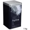 Image de Boîte à farine 1kg métal Black Edition noir - 5 five simply smart