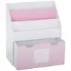 Image de Bibliothèque Enfant À Roulettes Rose H70cm - Atmosphera