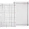 Image de Lot De 2 Torchons Coton Gris 45x70cm - Atmosphera