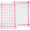 Image de Lot De 2 Torchons Coton Rouge 45x70cm - Atmosphera